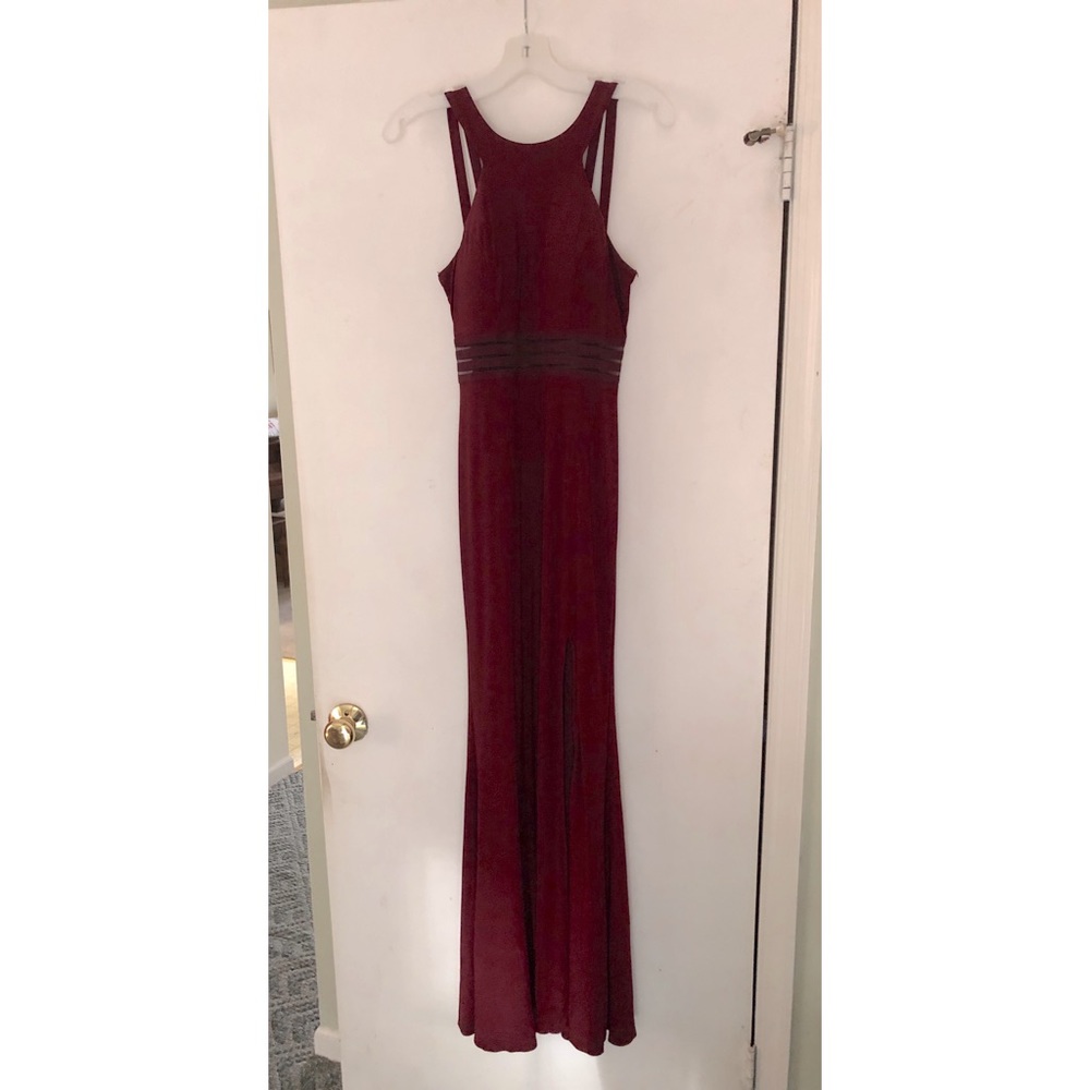 City Triangles Illusion Waist Dress (Bridesmaid/Prom Dress)